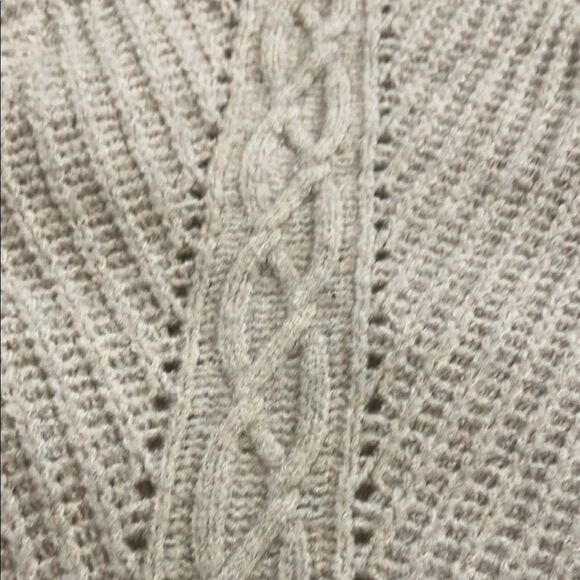 Sincerely Jules Cozy Oatmeal Cable Knit Sweater-XL (runs small) - Picture 5 of 6
